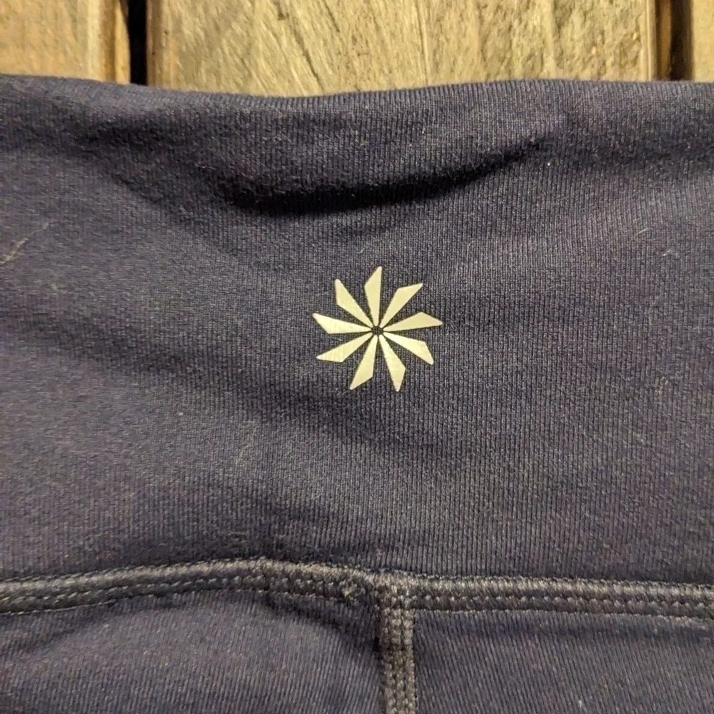 SALE 4/$25 ATHLETA leggings, plie tights navy, size S - Picture 2 of 6